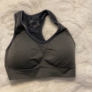 Grey sports bra